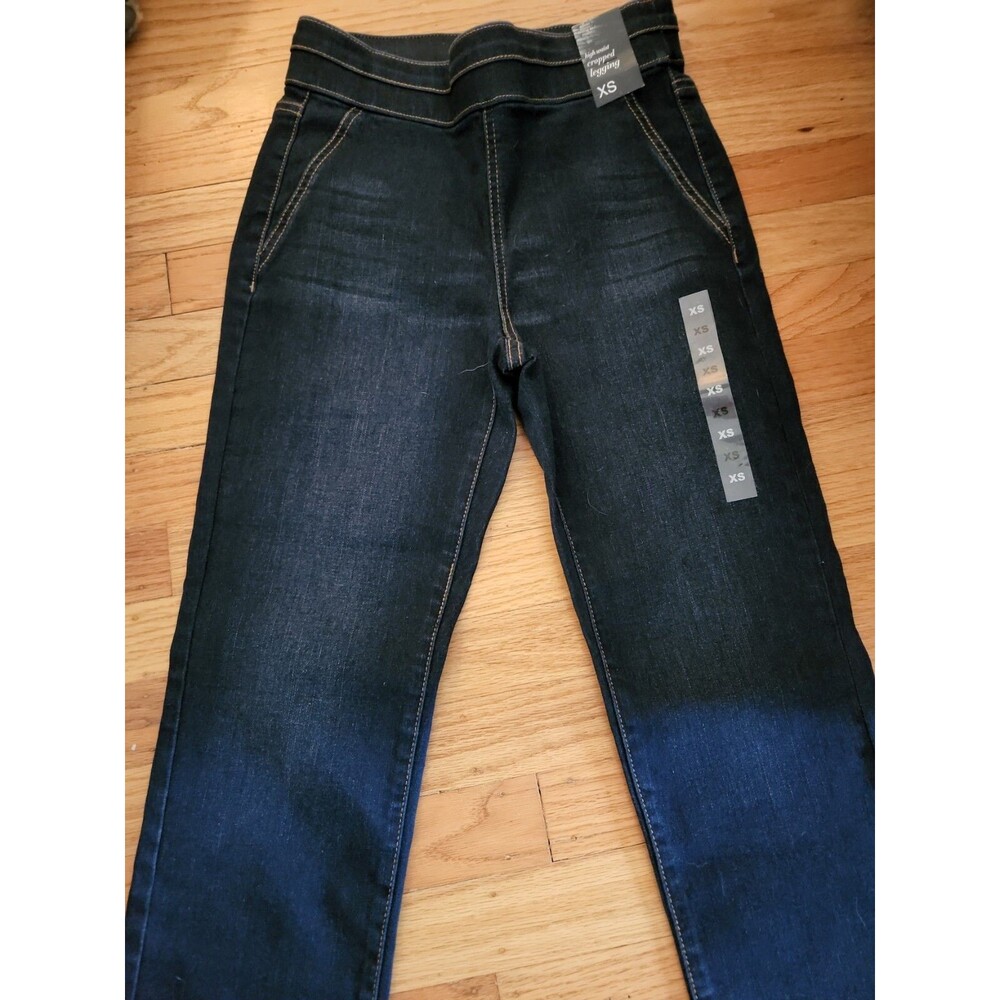 new york and company soho jeans high waisted cropped legging XS
